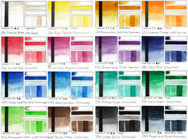 Watercolor Palette Swatch Cards