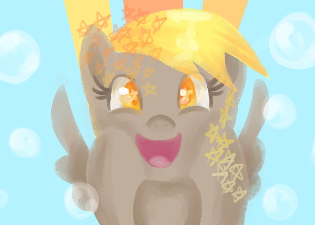 derpy and bubbles by Panicattheconvention on DeviantArt