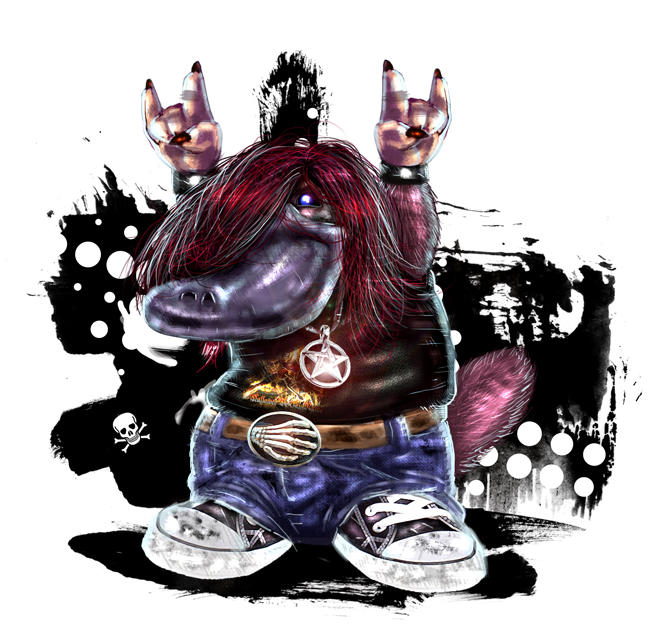 A heavy metal platypus! by D-Marin on DeviantArt