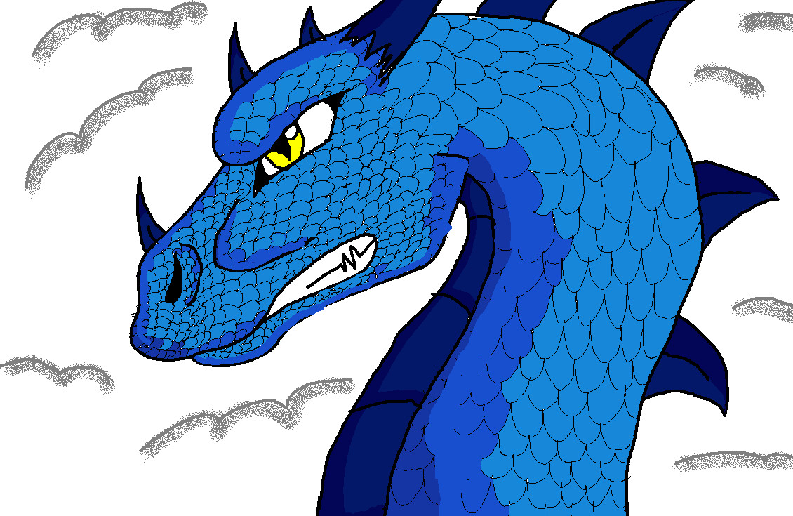 Saphira in the clouds