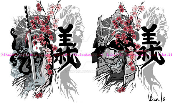 Samurai Cherry Blossom Gi- versions
