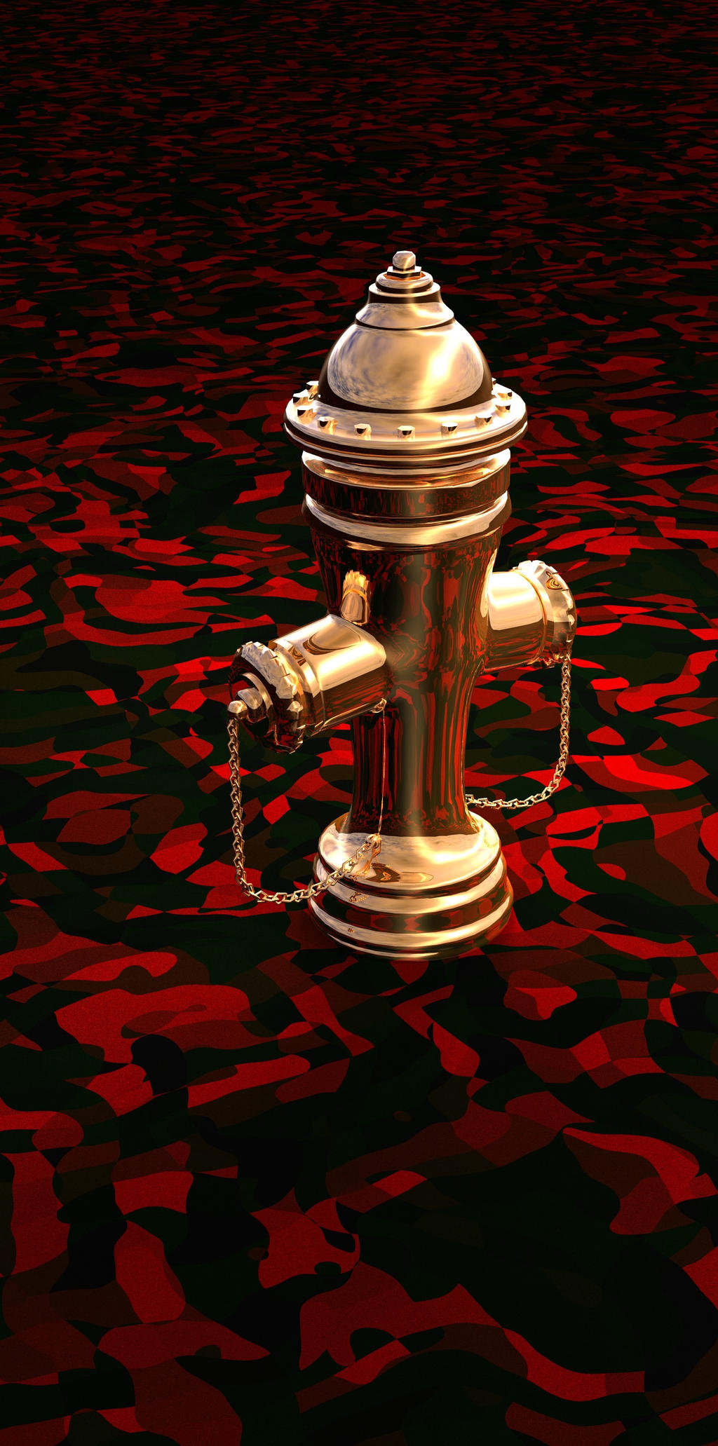 Gold Metaphysical Fire Hydrant