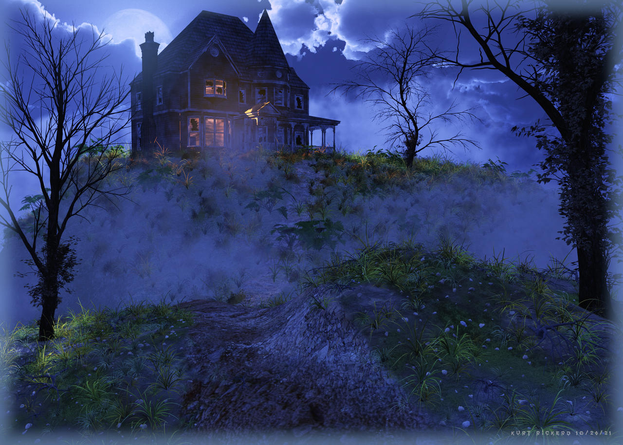 Real Haunted House by Polyrender on DeviantArt