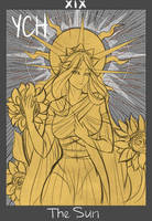 Tarot card The Sun YCH (AUCTION OPEN) by Kekeira