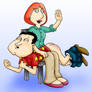 Giggity - Lois spanking Quagmire - Redrawn