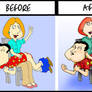 Before and After - Lois and Quagmire