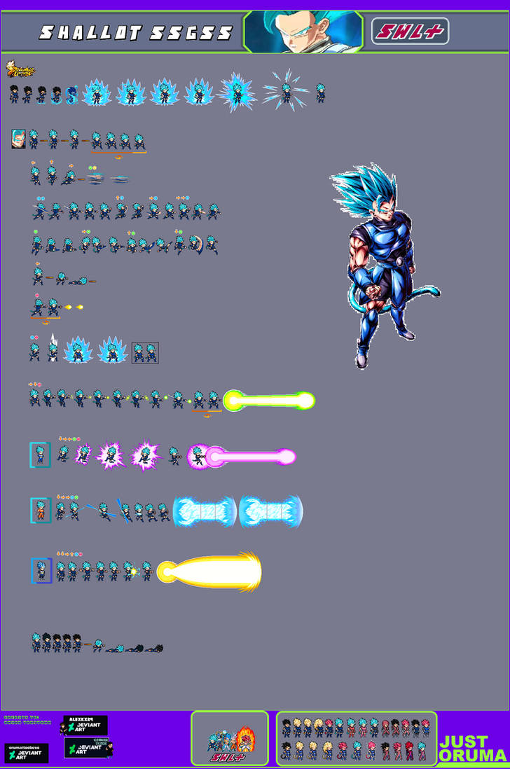 Super Saiyan Blue Shallot Sheet SWL by cenket on DeviantArt
