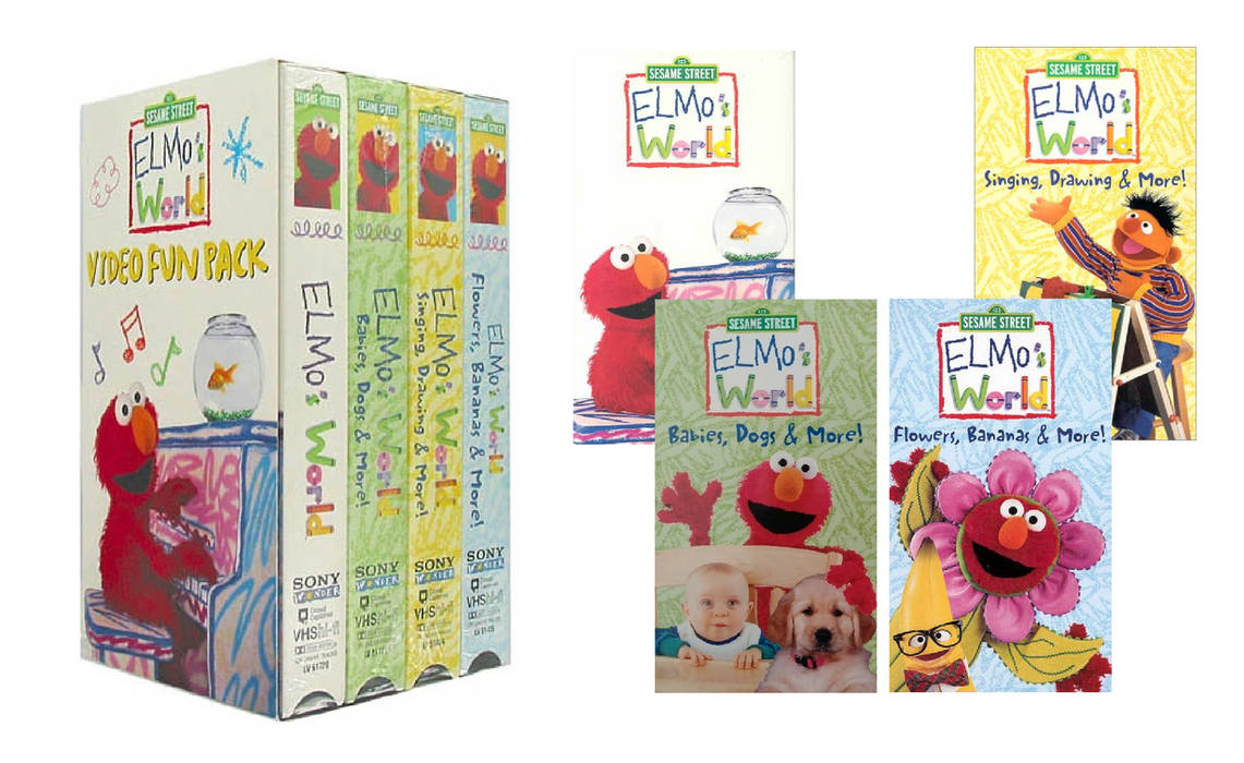 Elmo's World Video Fun Pack 2002 4 Pack by 650lisBon on DeviantArt