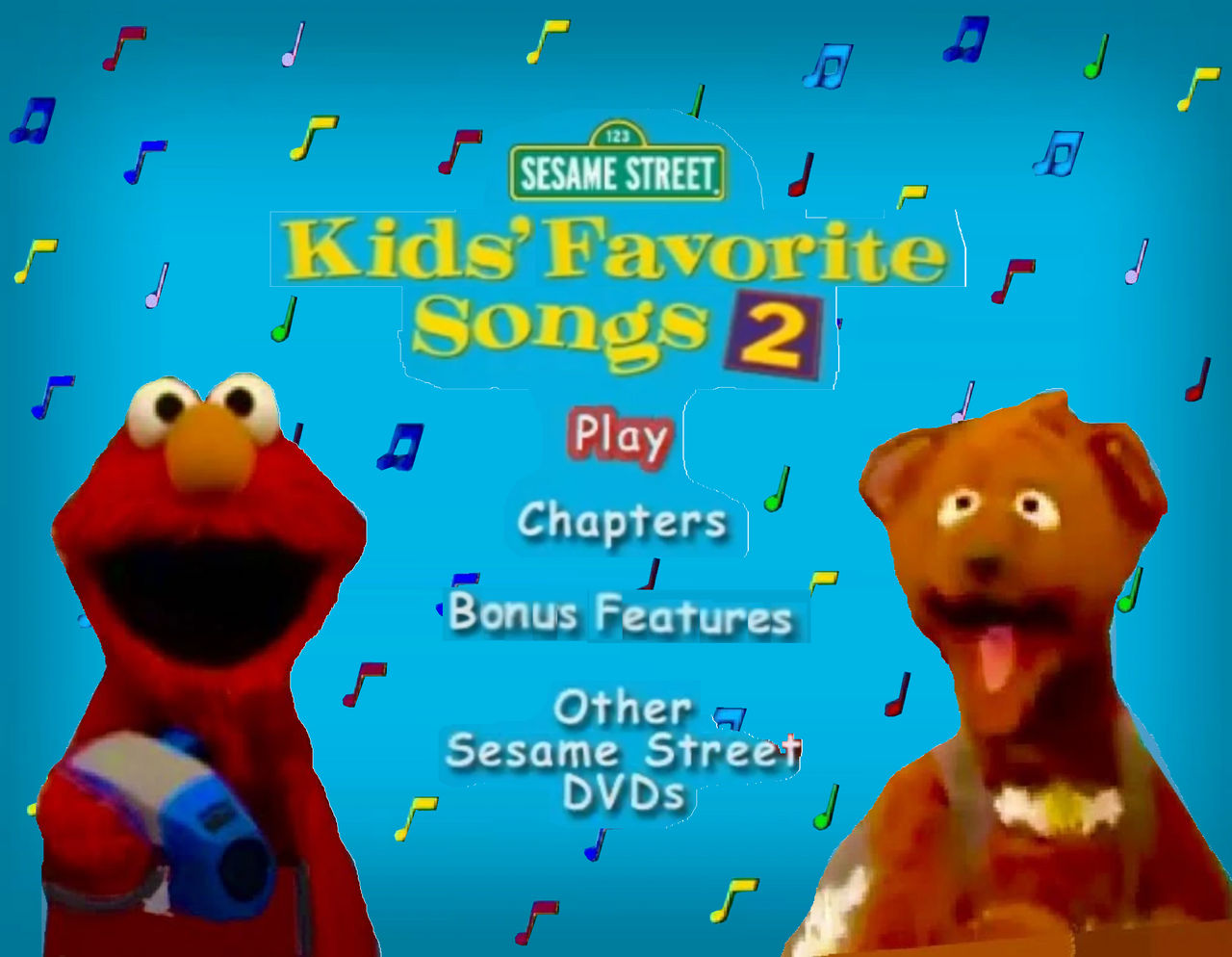 Two More Hours Of Sesame Street Songs Sesame Street Kids' Favorite Songs 2 2001 DVD Main by 650lisBon on