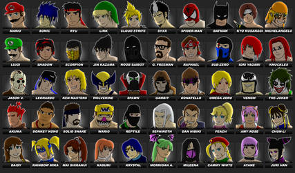 The WWC cast for WWE '12 by 2ndCityCrusader