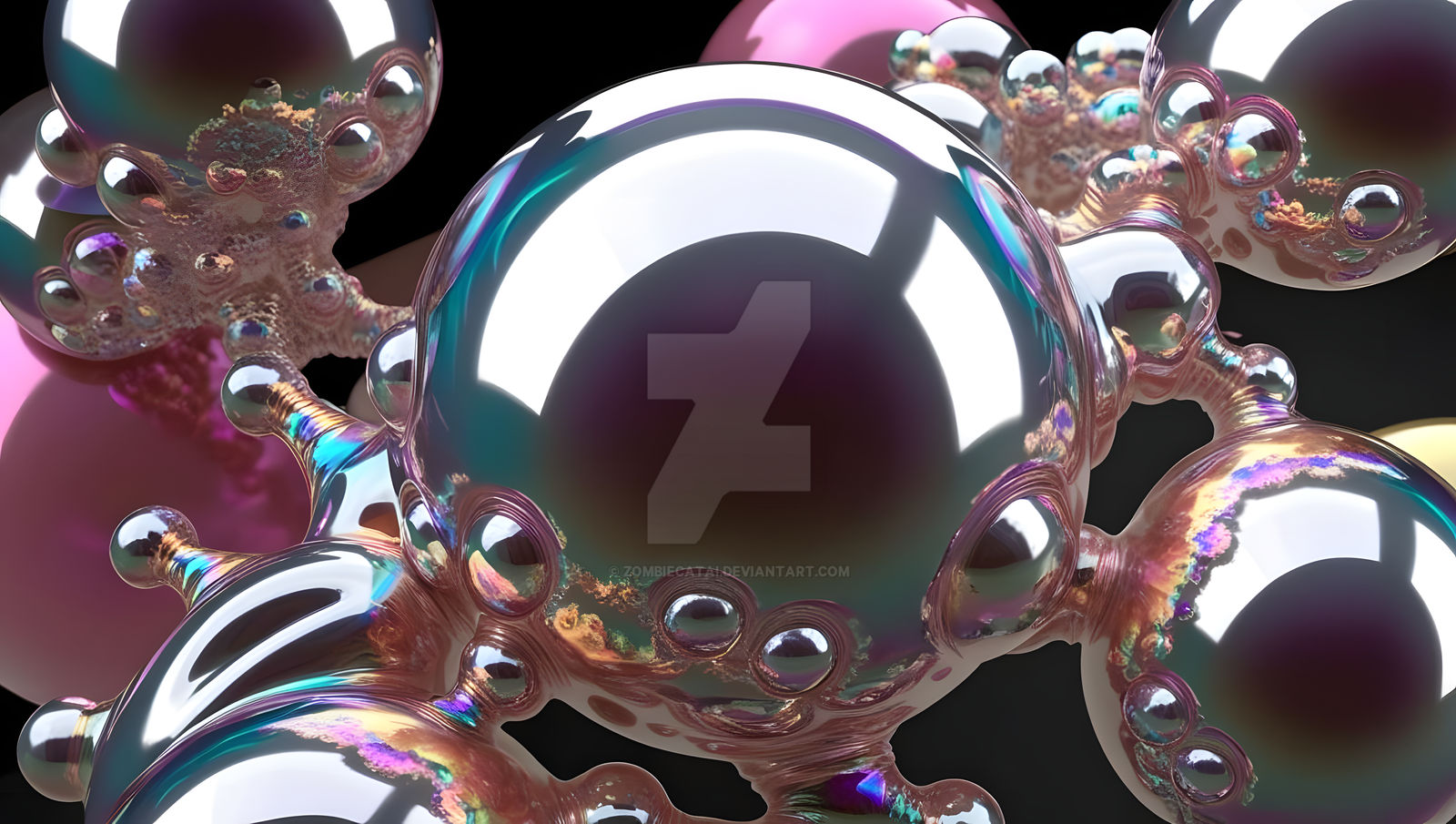 3D Bubble Fractal By ZombieCatAI On DeviantArt 3d-bubble-fractal-by-zombiecatai-on-deviantart