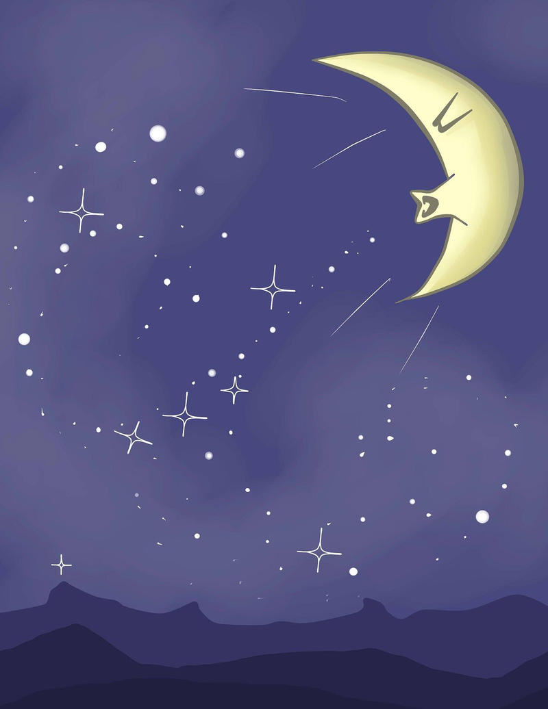 Moon Rises Cartoon How the Moon Rises... by Rebish on DeviantArt