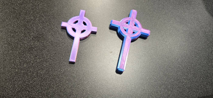 3d Printed Celtic crosses