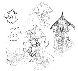 Squid Girl doodles