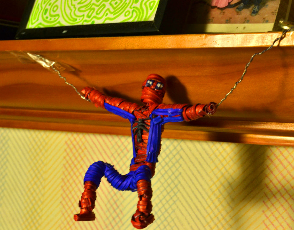 Spidey twists his webs :P