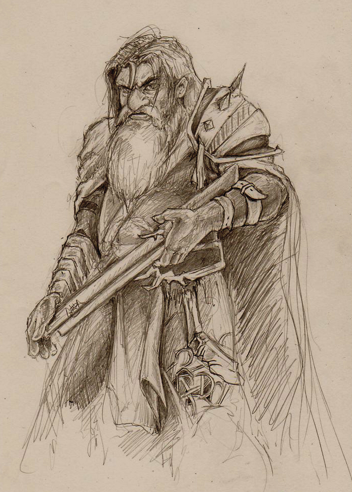 Dwarven Hunter Sketch