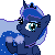 Clapping Pony Icon - Princess Luna by TariToons