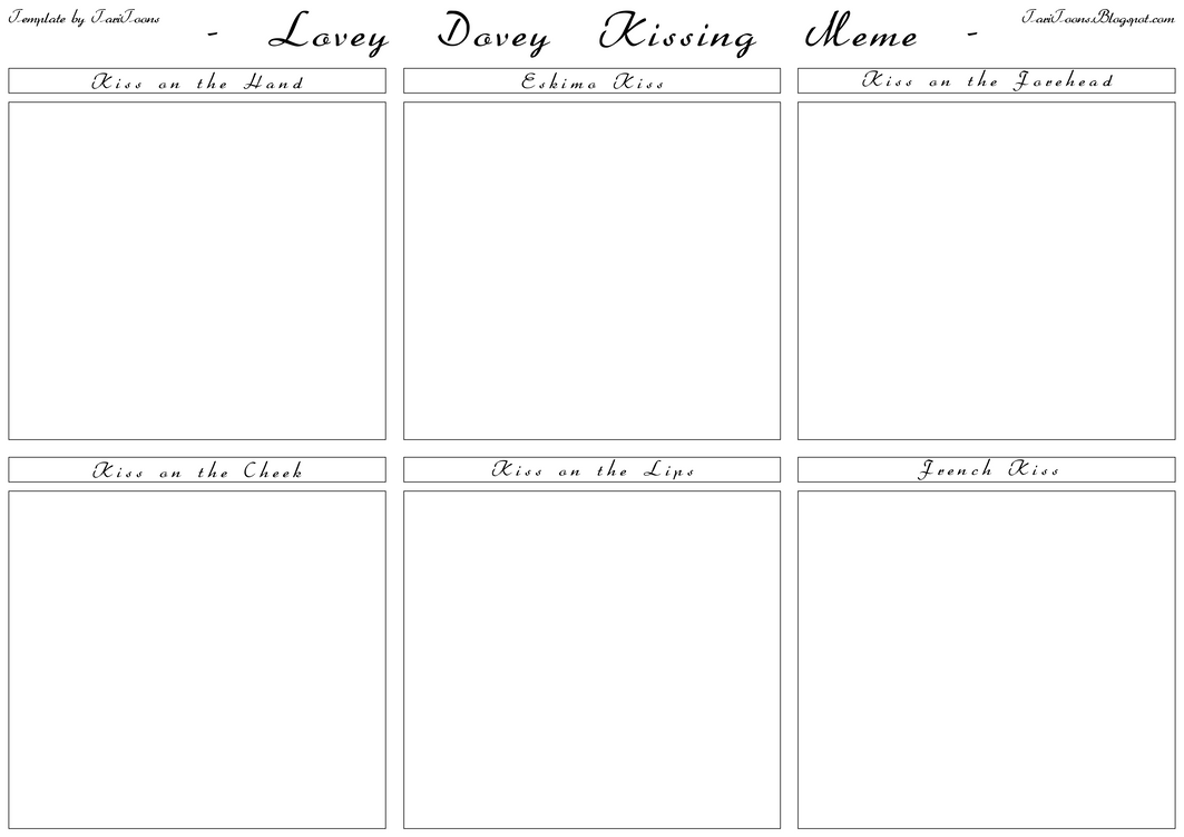Lovey Dovey Kissing Meme Blank By Taritoons On Deviantart Lovey Dovey Kissing Meme Blank By Taritoons On Deviantart