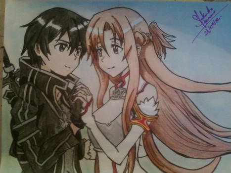 kirito y asuna