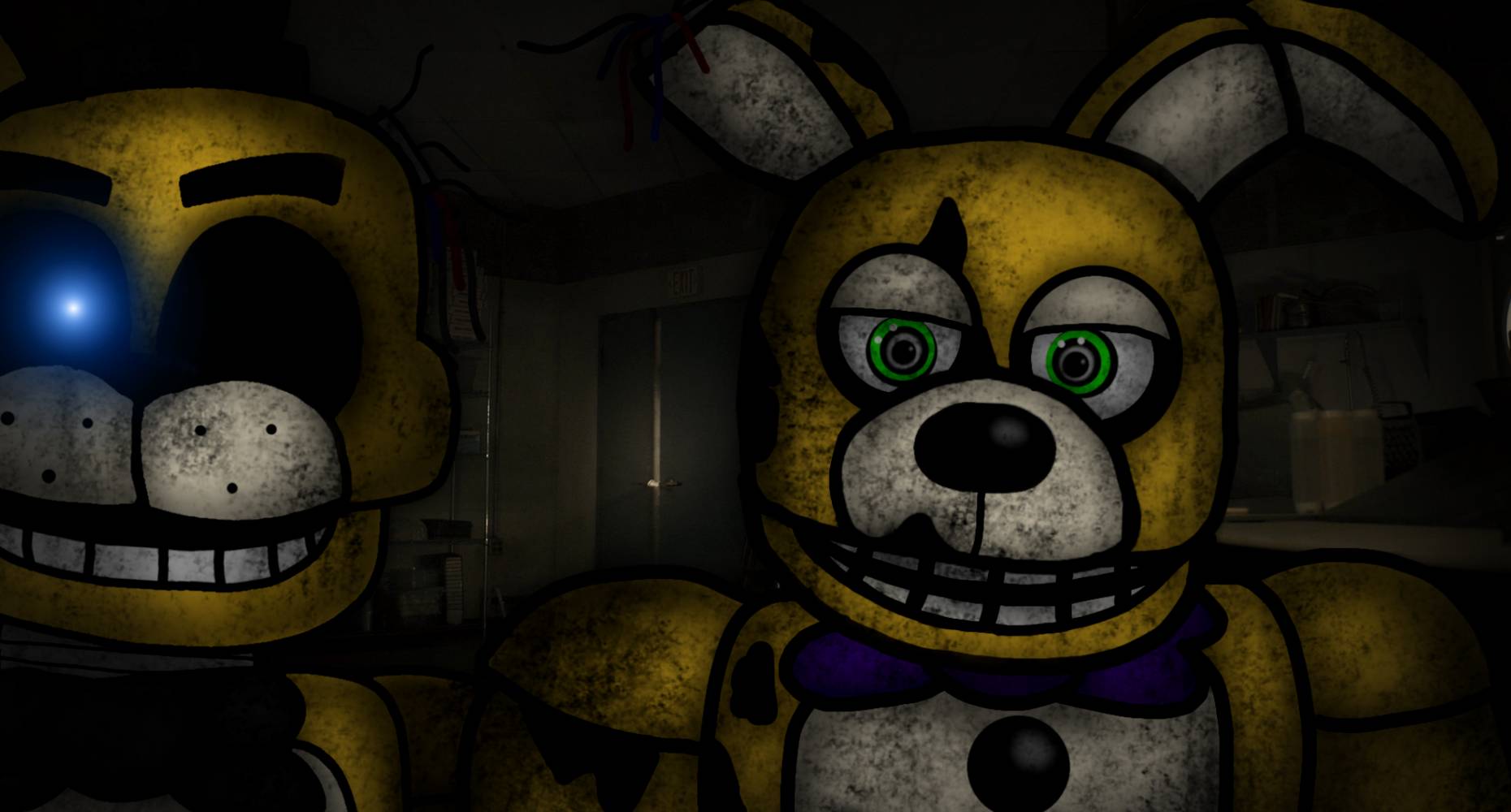 Springbon (FNaF Movie) Goldenfred and Springbon (Drawing) by Ultimatetyre on ...