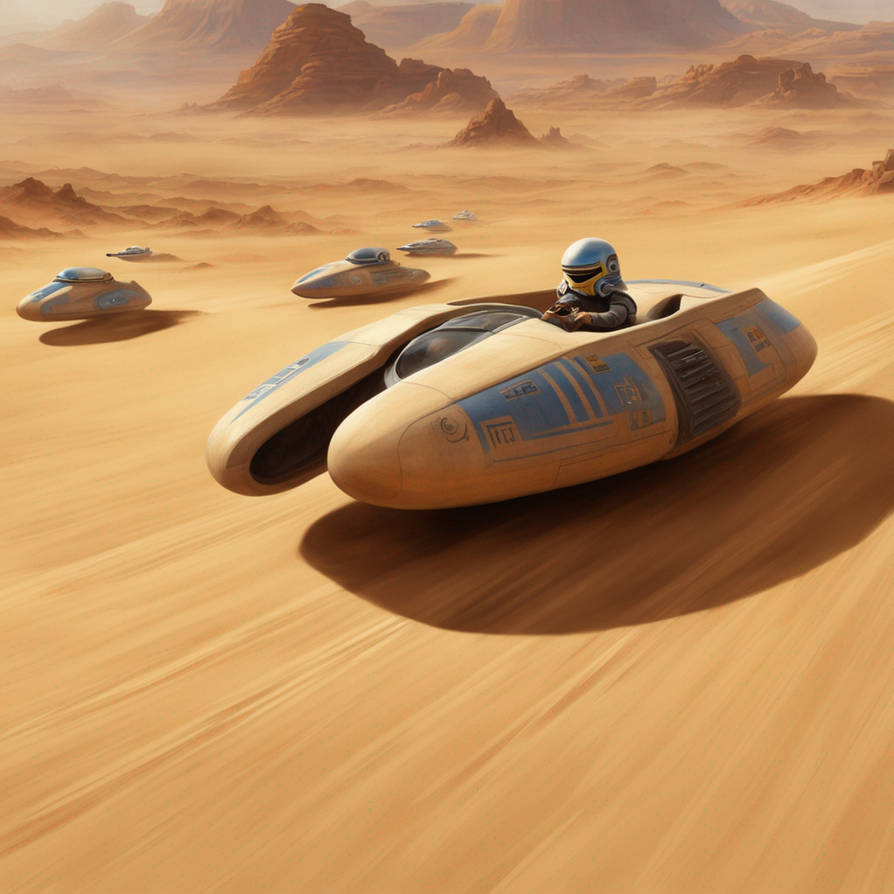 Luke Pod Racing Pod racing on Tattooine by DeferoRex on DeviantArt