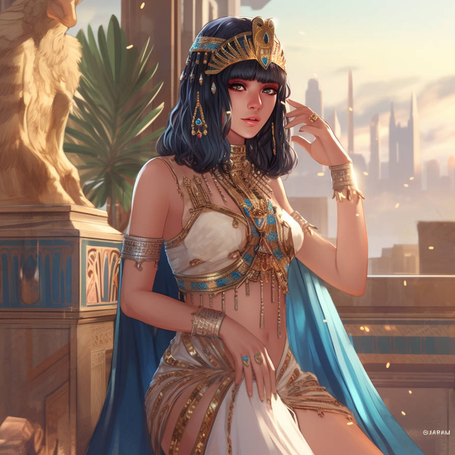 Anime Girl In Beautiful Dress Egypt 3 By Byanel On Deviantart