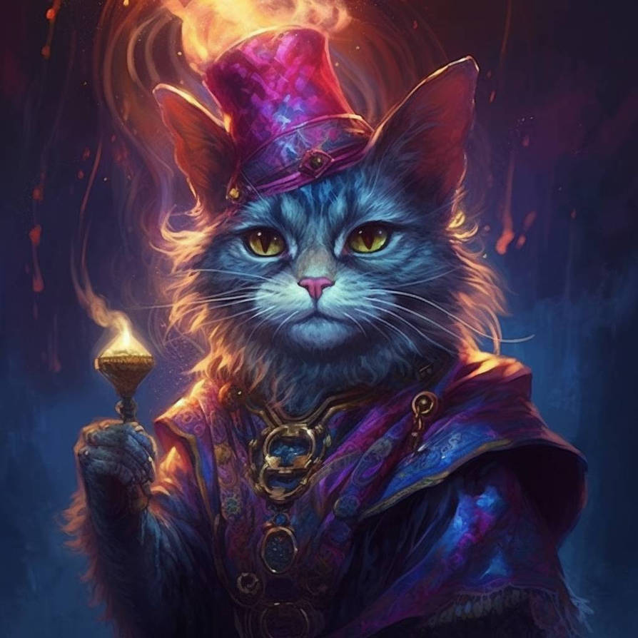 Mage Cat 2 By ByanEl On DeviantArt mage-cat-2-by-byanel-on-deviantart
