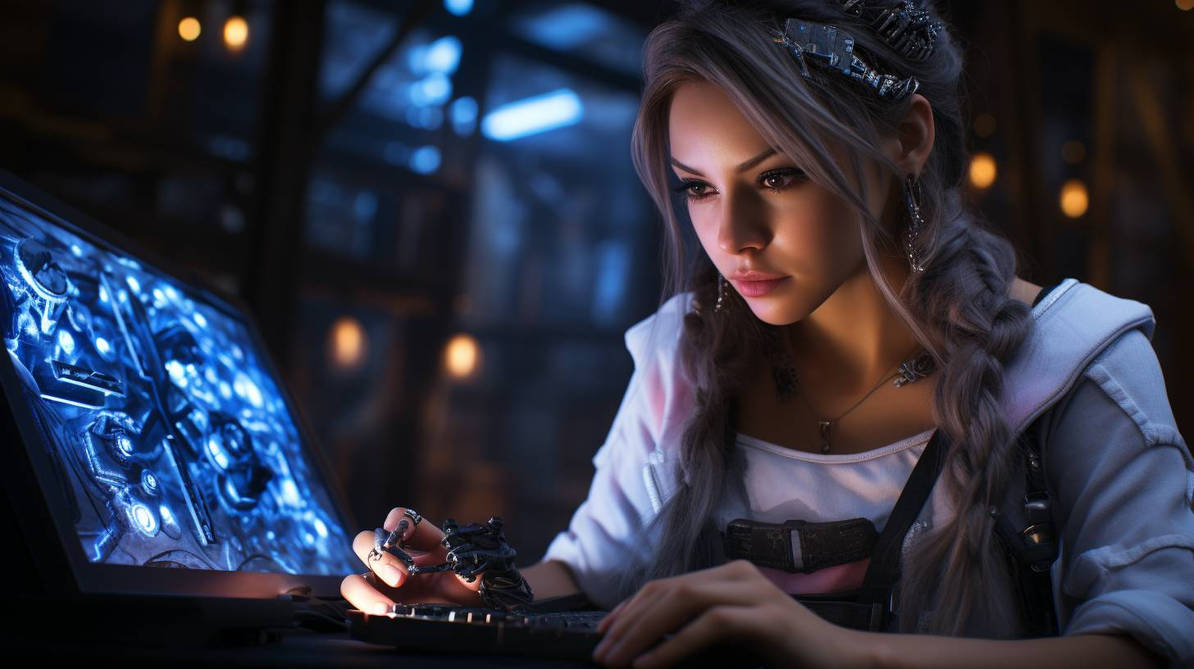 Tech girl 2 by ByanEl on DeviantArt