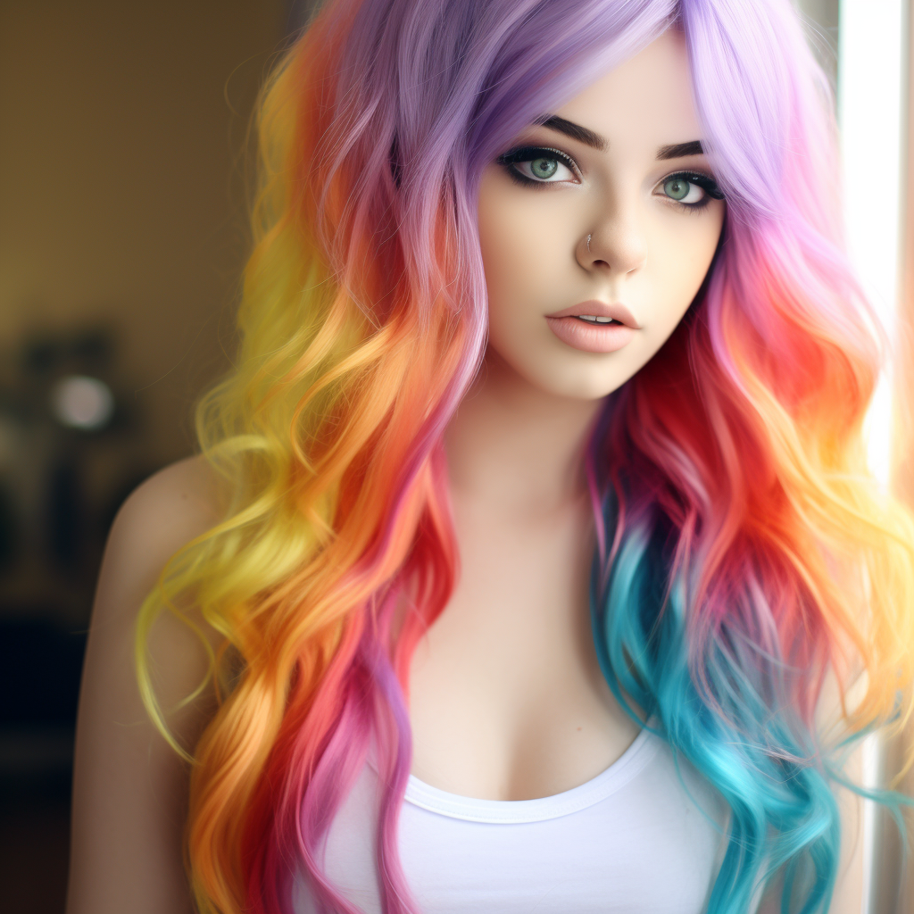 Rainbow Hair 5 By ByanEl On DeviantArt rainbow-hair-5-by-byanel-on-deviantart