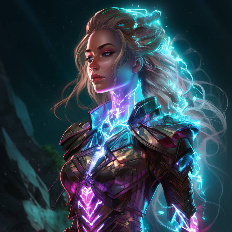 Crystal neon armor by ByanEl on DeviantArt