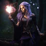 Elven purple sorceress