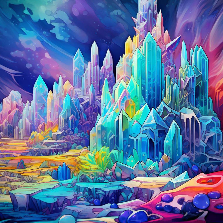 Crystal Landscape By ByanEl On DeviantArt