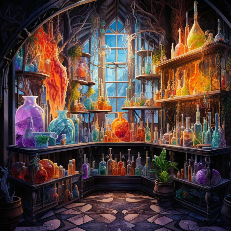 Alchemy lab by ByanEl on DeviantArt