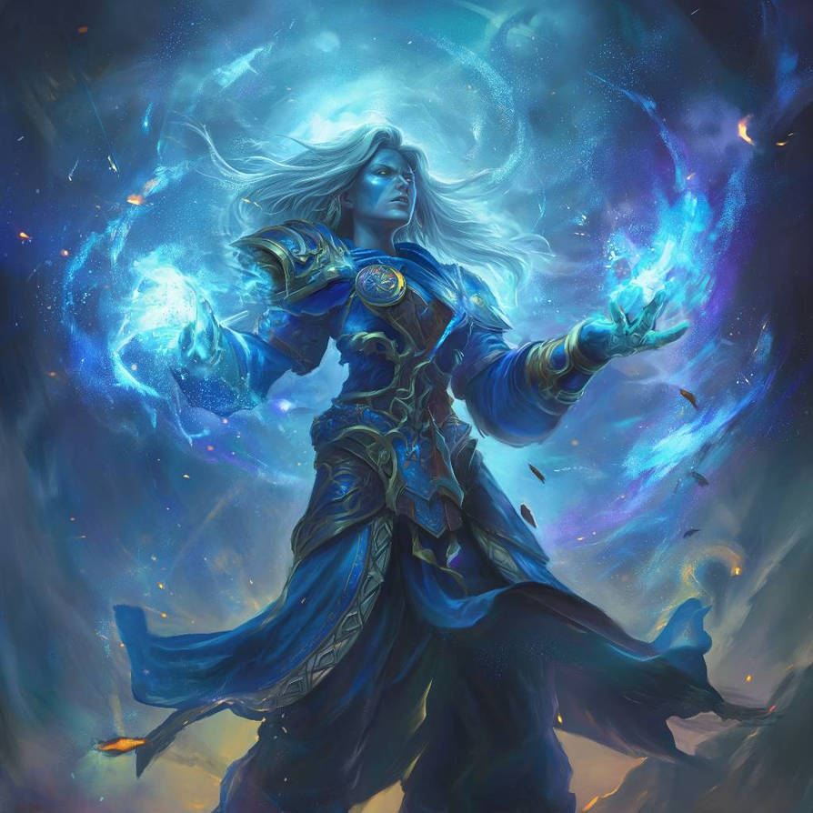 Blue Vector Mage Blue mage by ByanEl on DeviantArt