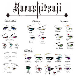 KUROSHITSUJI EYE CHART by Lily-Draws