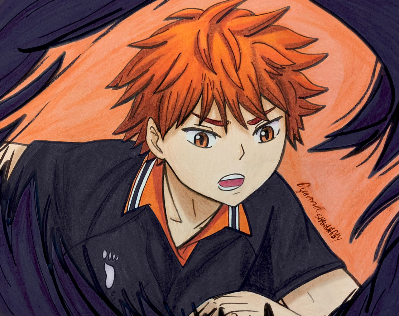 Haikyuu Hinata by Dyewind on DeviantArt