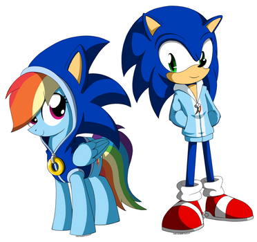 Sonic and Rainbow Dash: Each Other's Fan