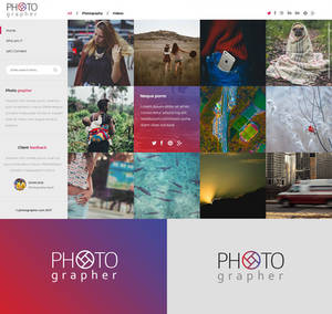 free photography portfolio psd