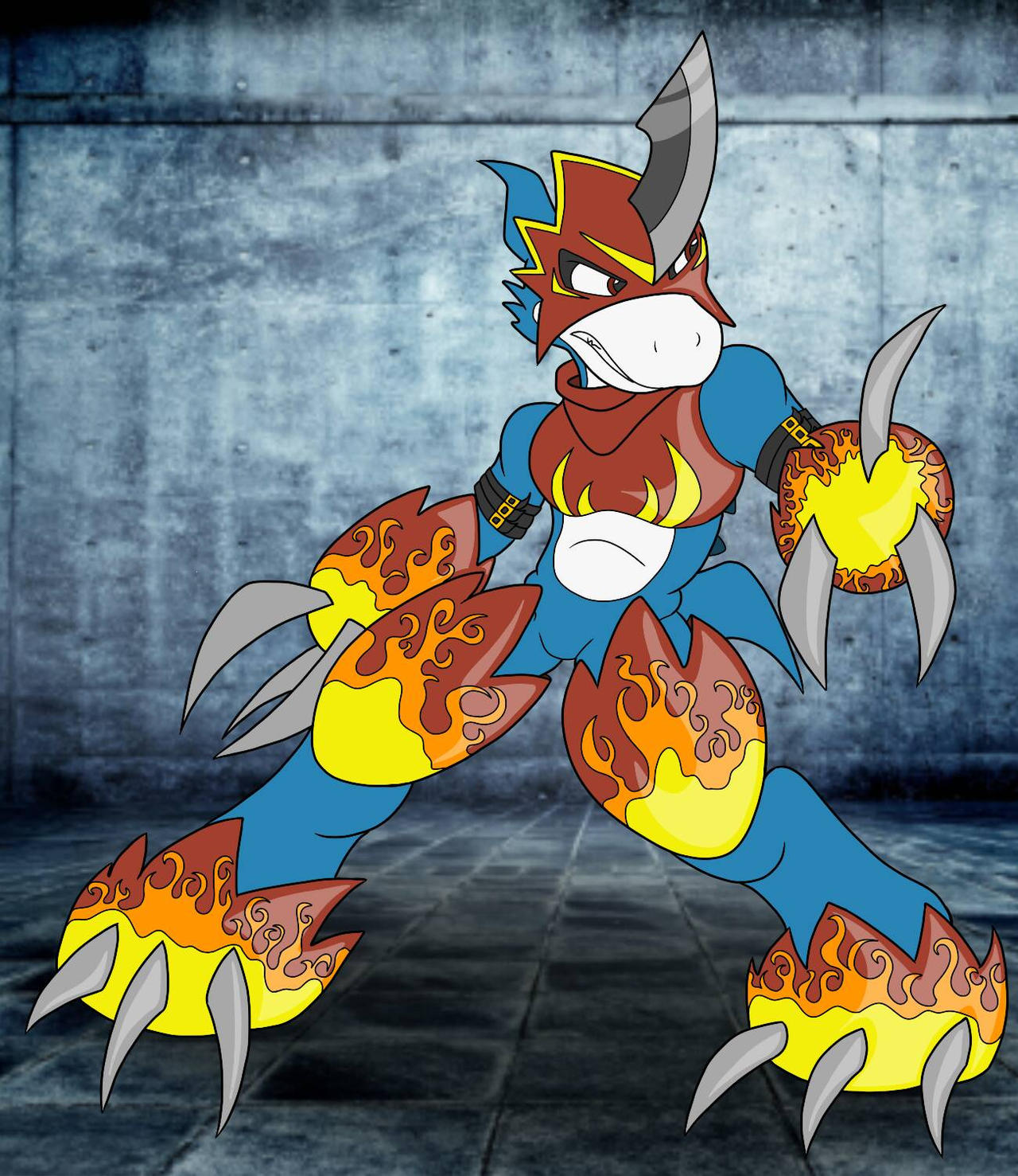 Flamedron Flamedramon by How-Did-We-Get-Here on DeviantArt