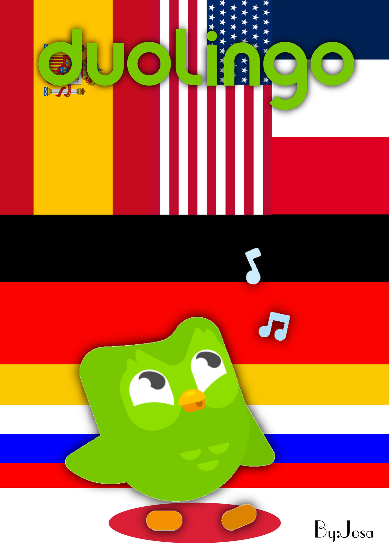 Duolingo A+ Homework Notebook Wallpaper by Josael28TNZ on DeviantArt