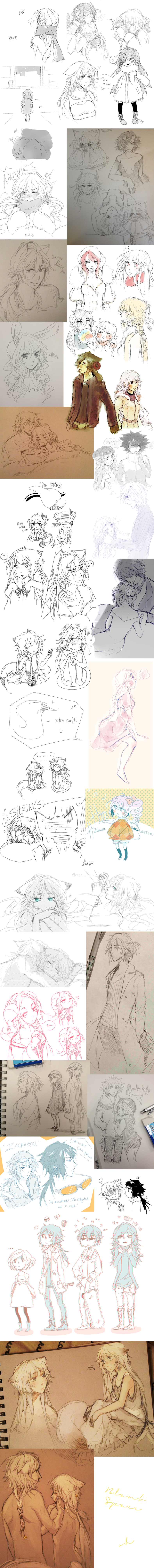 End of the 2012 art doodles