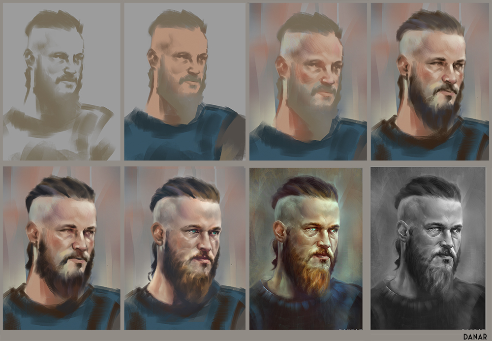 Progress of RAGNAR painting.