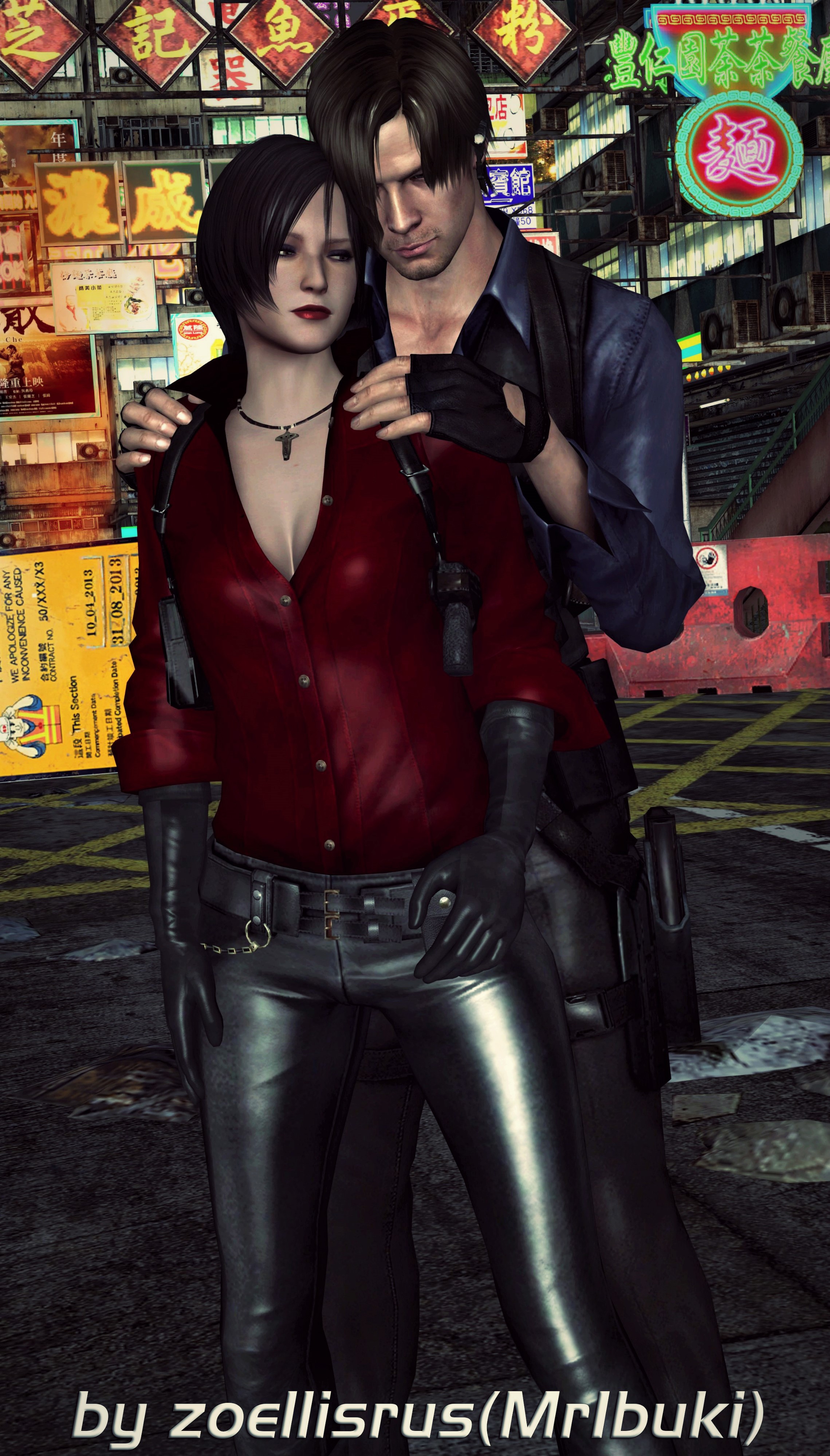 Leon and Ada (Resident Evil 6) by TheNeonSilver on Newgrounds