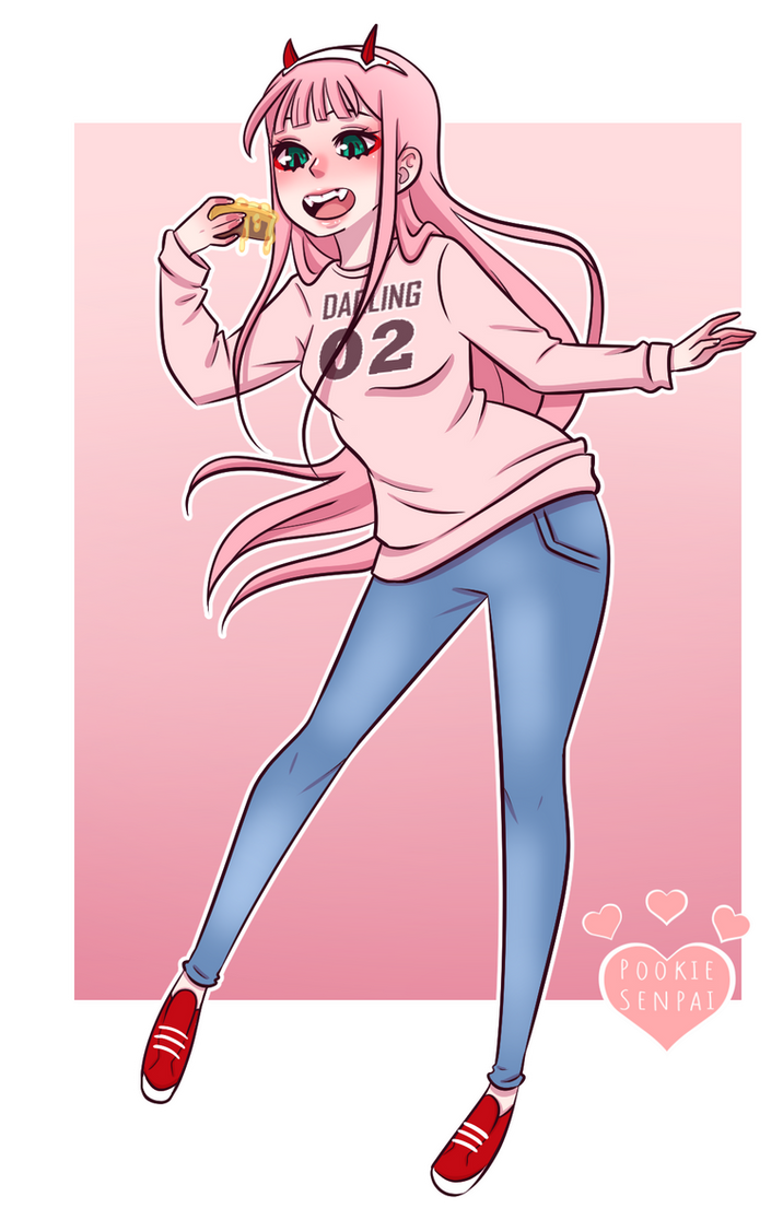 Zero Two Hopping Zero Two by PookieSenpai on DeviantArt