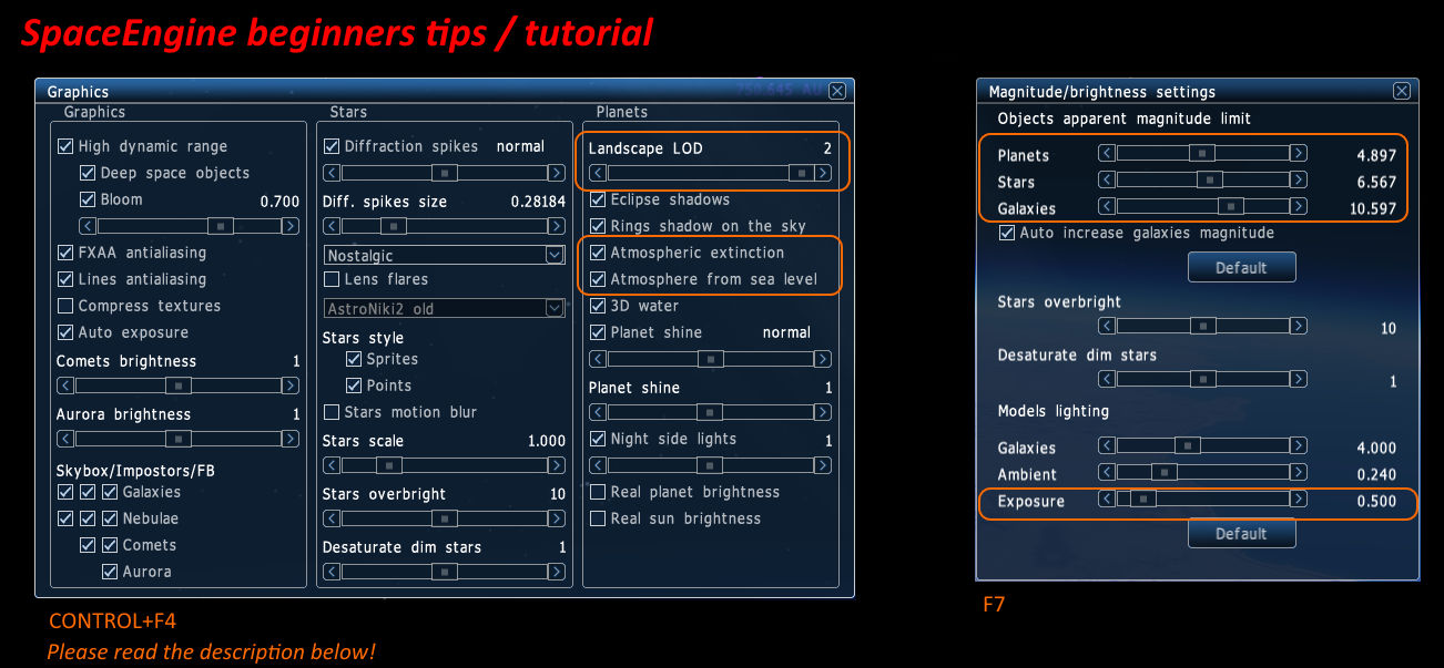SpaceEngine V0.971 - Beginners Tutorial Guide by nirklars on DeviantArt