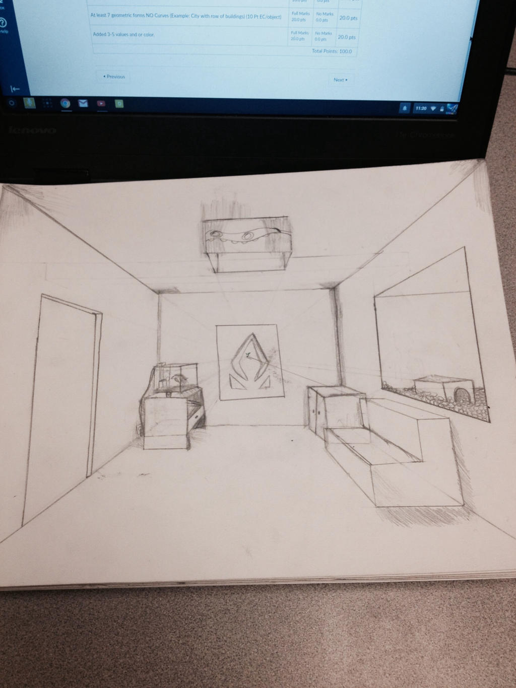 Random: 1-point Interior perspective