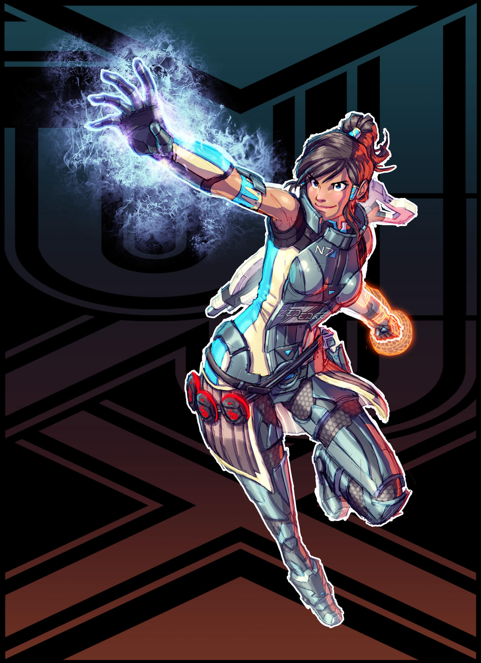 Korra + Mass Effect (FSRX 2) by ZedEdge