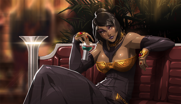 Zafearah's night out (commission)