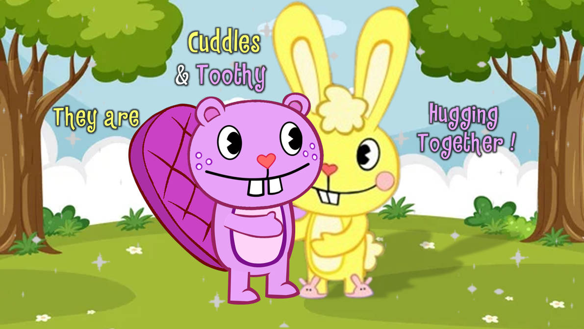 Toothy And Cuddles Hugging Together ! by haiduong2004 on DeviantArt