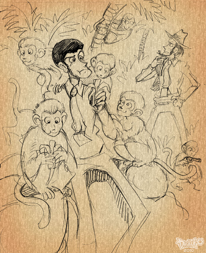 Monkeys by Dasha-KO on DeviantArt